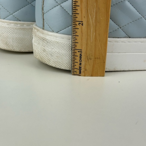 ASOS DESIGN QUILTED SNEAKER SHOE LIGHT BLUE SIZE 9 - Picture 7 of 10